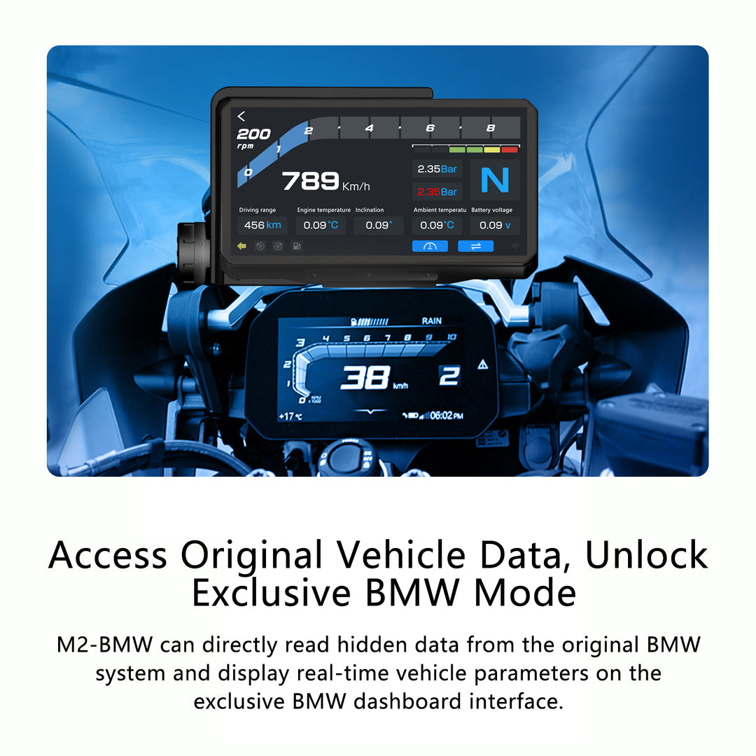 AlienRider M2-for BMW Motorcycle Smart Riding Display for BMW Motorrad – 6.2” Wireless iPhone Connectivity & Android Auto, Wonder Wheel Control, OEM Cradle Integration, Optional 77GHz BSD Radar & TPMS