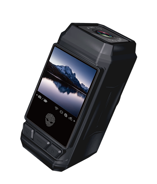 M15 4K Cycling Action Camera, 6-Axis Gyro EIS, 4200mAh Battery, 1.54-Inch Display, WiFi App Playback, Loop Recording, Supports 512GB TF Card, Quick-Release Helmet & Handlebar Mount