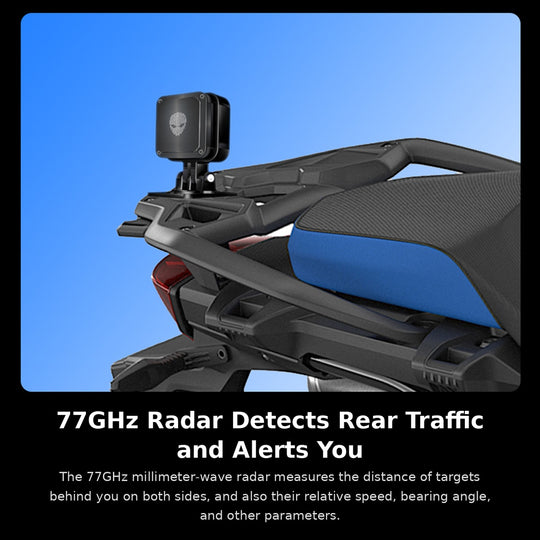 M7PRO 77GHz Millimeter Wave Radar Rearview Mirror | BSD/LCA/RCW Warning | All CNC Aluminum Alloy Foldable